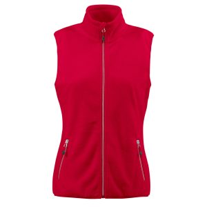 PR2261507 Printer Red Ladies Sideflip Fleece Vest