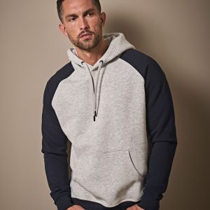 TJ5432 Tee Jays Men's Two-Tone Hooded Sweatshirt