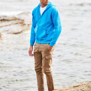 62062 Fruit Of The Loom Men's Classic Hooded Sweat Jacket