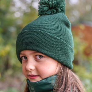 RC028J Result Winter Essentials Junior Pom Pom Beanie