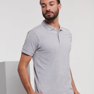 566M Russell Men's Fitted Stretch Polo