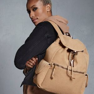 QD612 Quadra Vintage Canvas Backpack