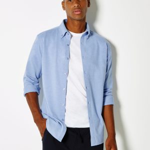 KK143 Kustom Kit Tailored Fit Superwash Pique Shirt (LS)