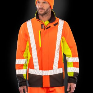 R506X Result Genuine Recycled 3-layer Printable 3-Tone Safety Softshel