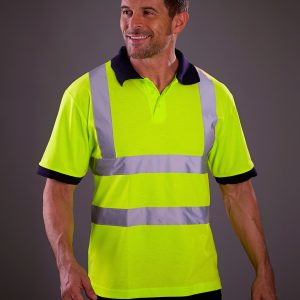 HVJ210-3M Yoko Hi-Vis Short Sleeve Polo Shirt