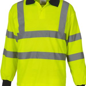 HVJ310-3M Yoko Hi-Vis Long Sleeve Polo Shirt