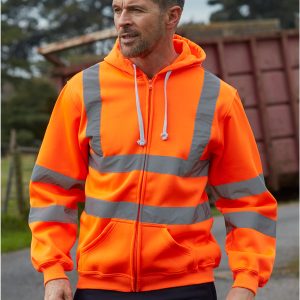 HVK07 Yoko Hi-Vis Zipped Hoodie